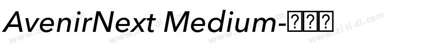 AvenirNext Medium字体转换 AvenirNext Medium字体转换